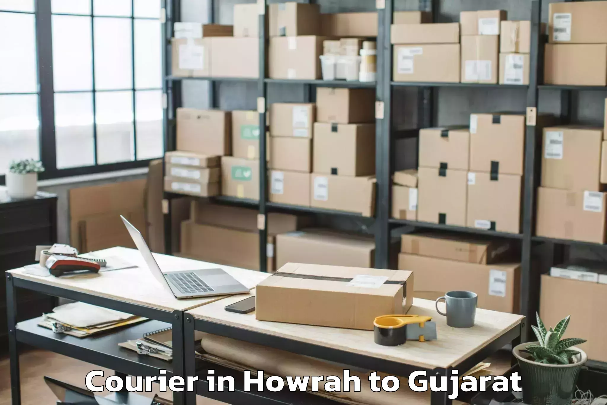 Book Howrah to Radhanpur Courier Online